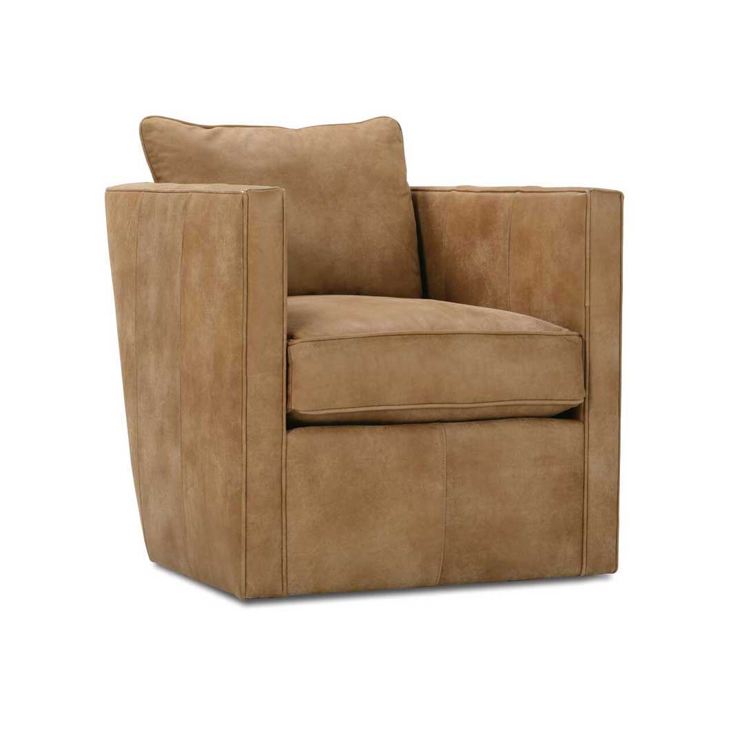 Asher Leather Swivel Chair