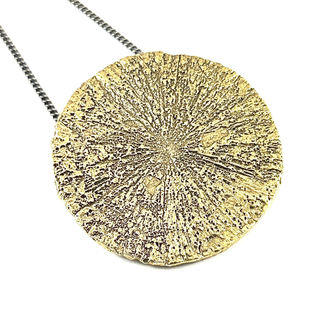 Small Cast Pyrite Necklace