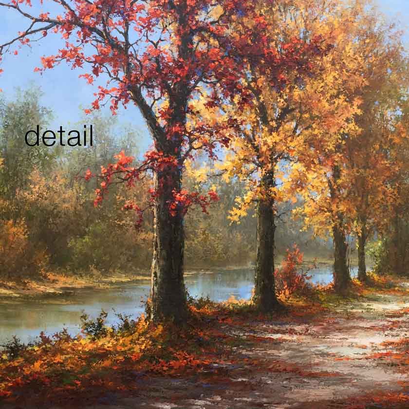 Realism Vermont landscape oil painting by Sanh Ho Han