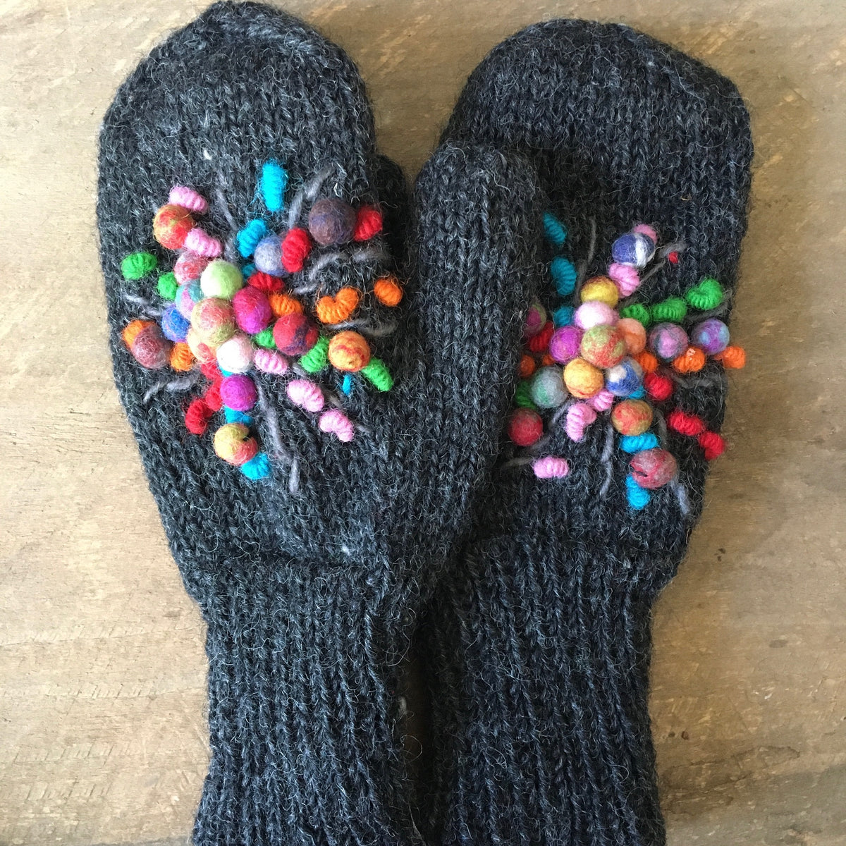 Felted Star Mittens