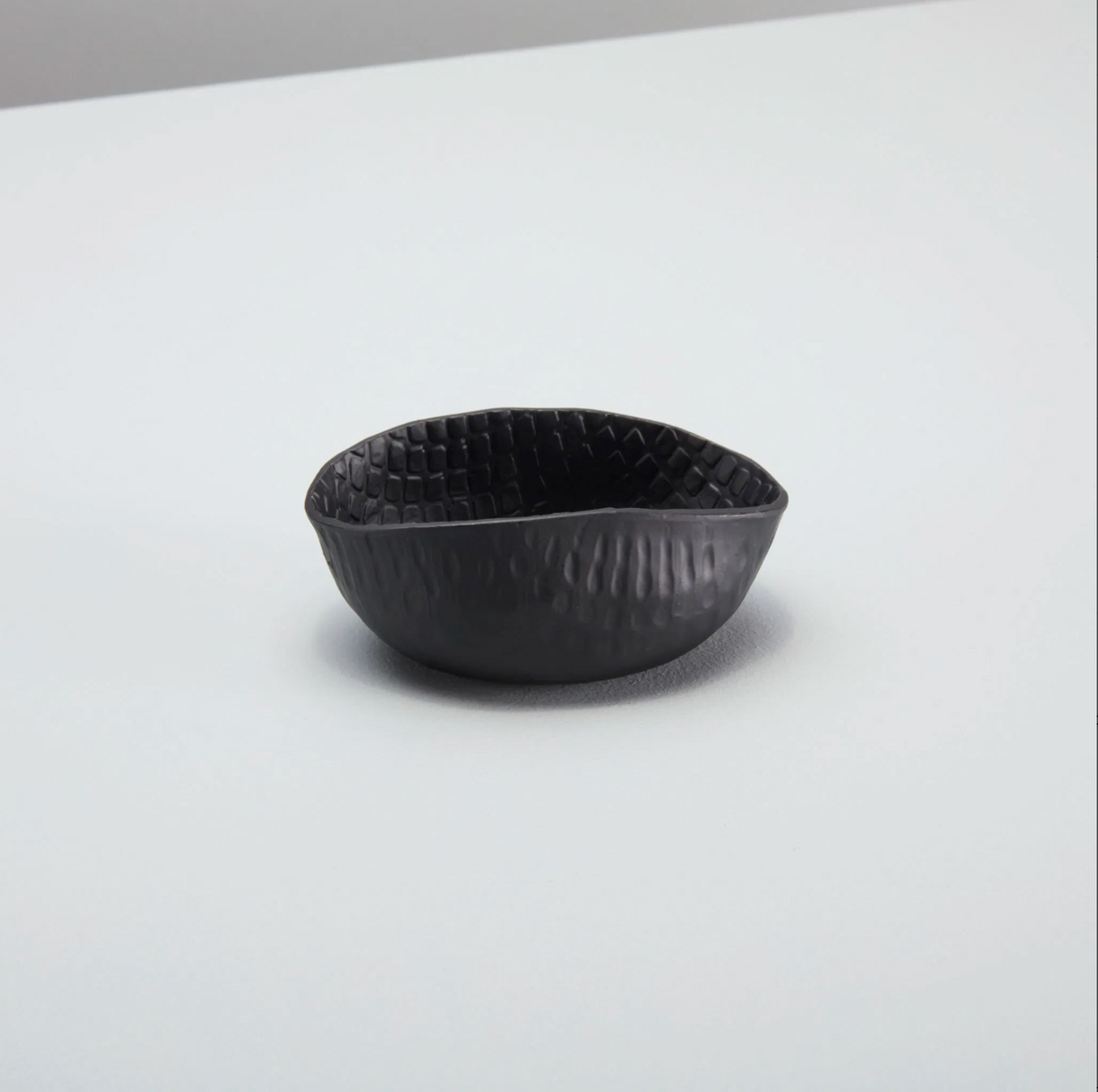 Black Crosshatch Aluminum Bowl - Mini