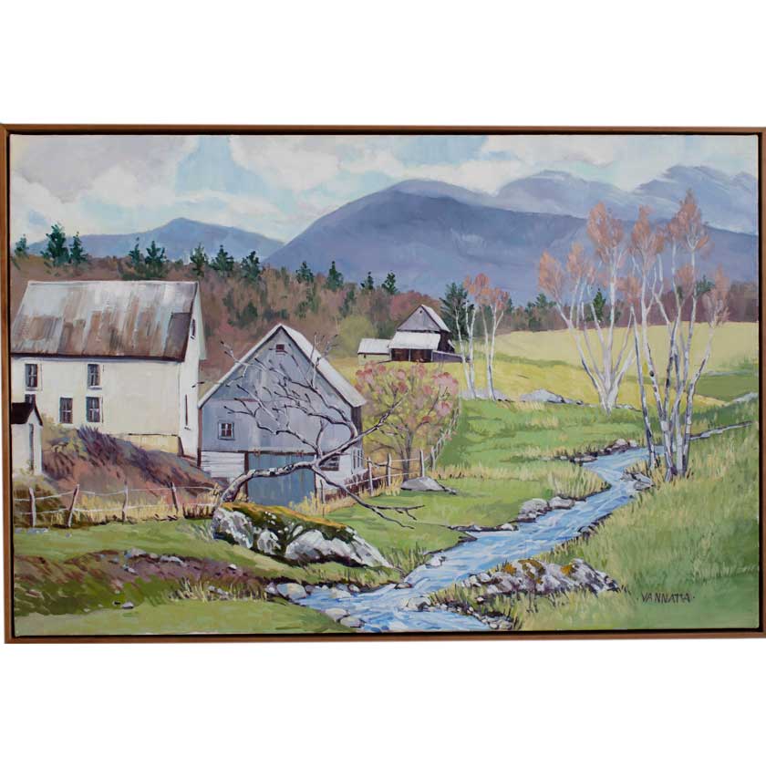 Oil painting of Woodstock Vermont Landscape at DaVallia Gallery