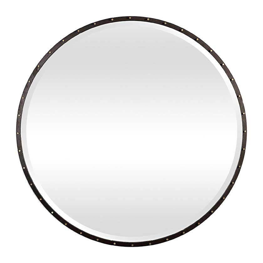Round Iron Mirror