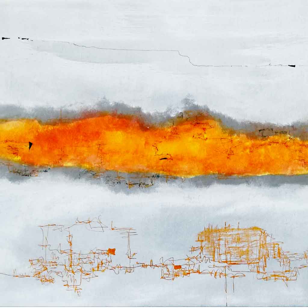 mixed media by fine artist Katrin Waite