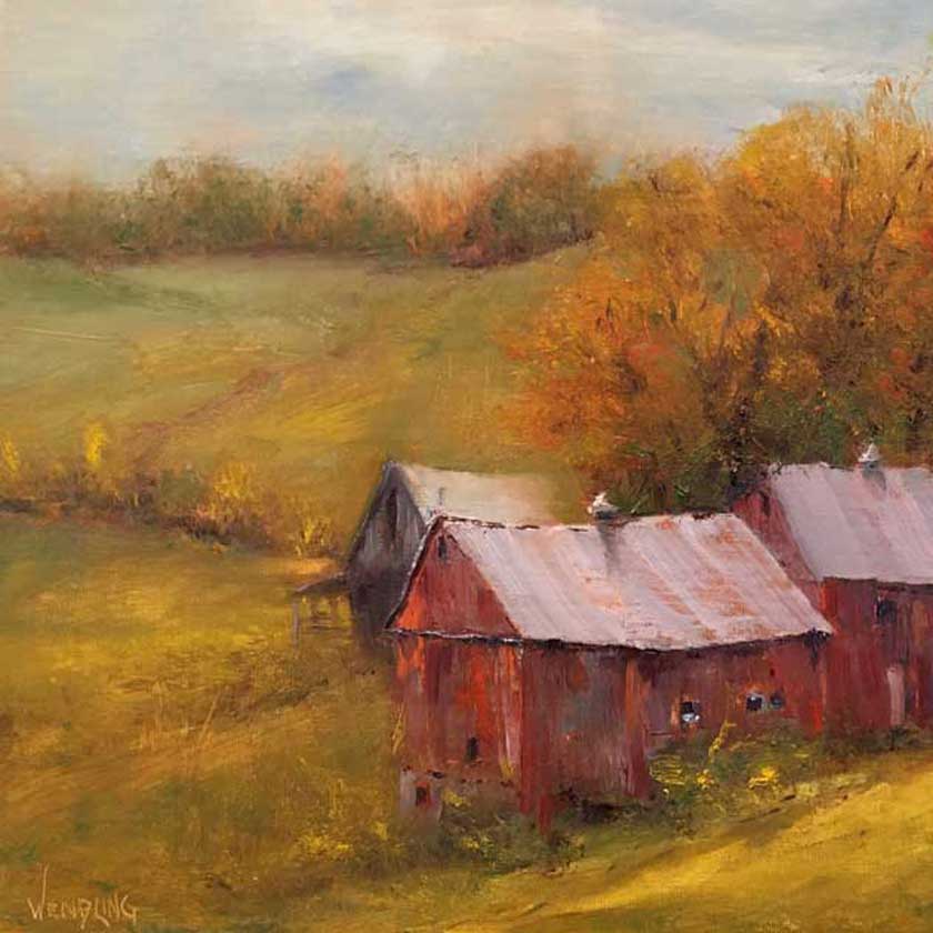 VT Landscape oil painting by artist Marilyn Wendling