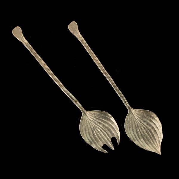 Hosta Serving Set-Pewter