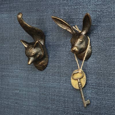Hare Wall Hook - Cast Iron