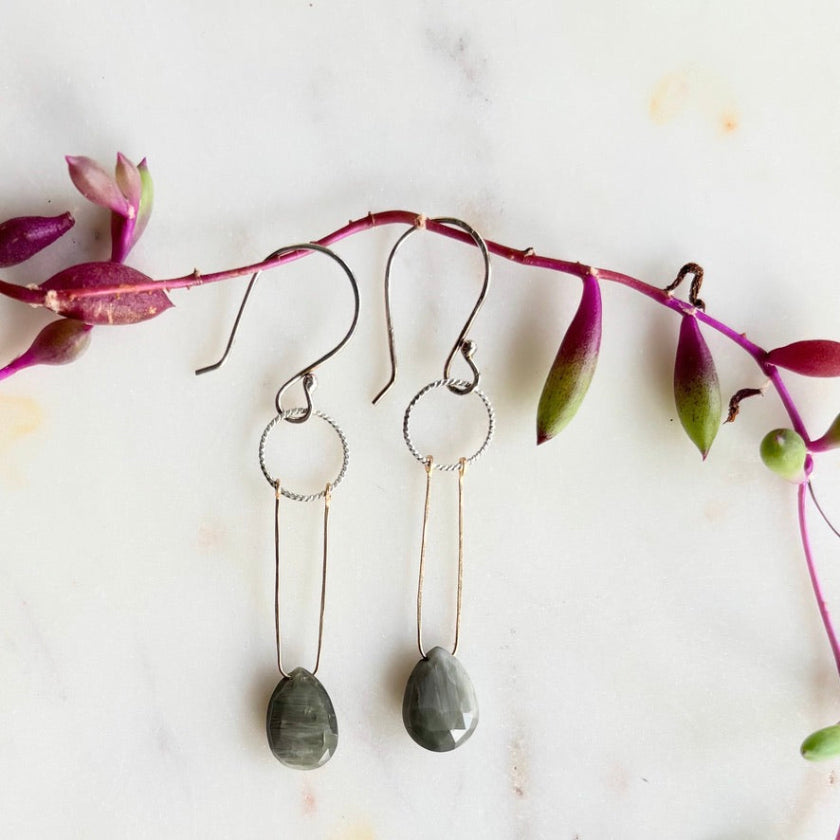 Solstice Earrings- Moonstone