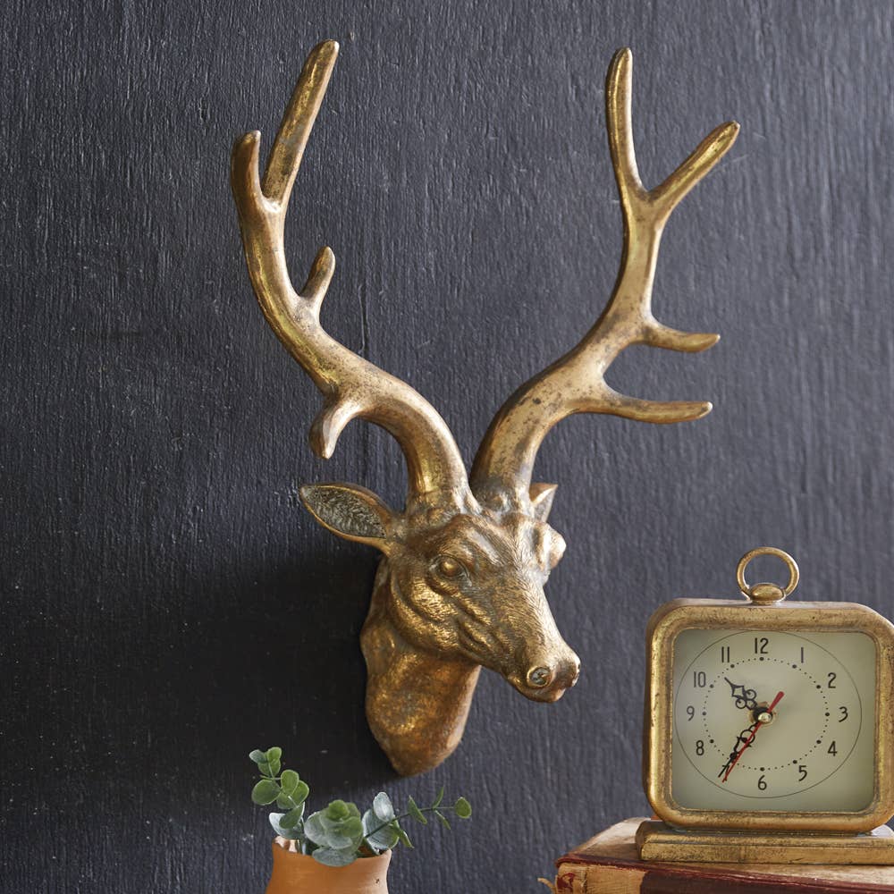 Retro Deer Head Wall Sculpture