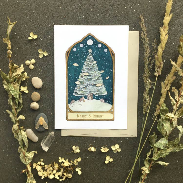 Merry and Bright-Greeting Card