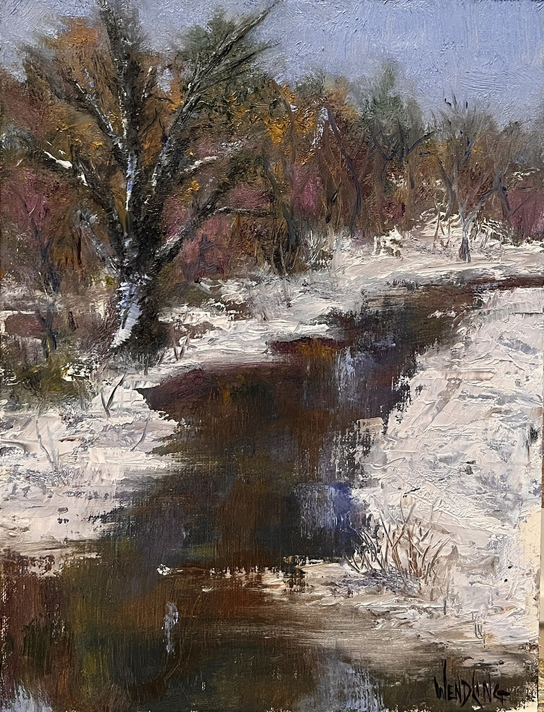 Just Winter -Oil Painting 12x9