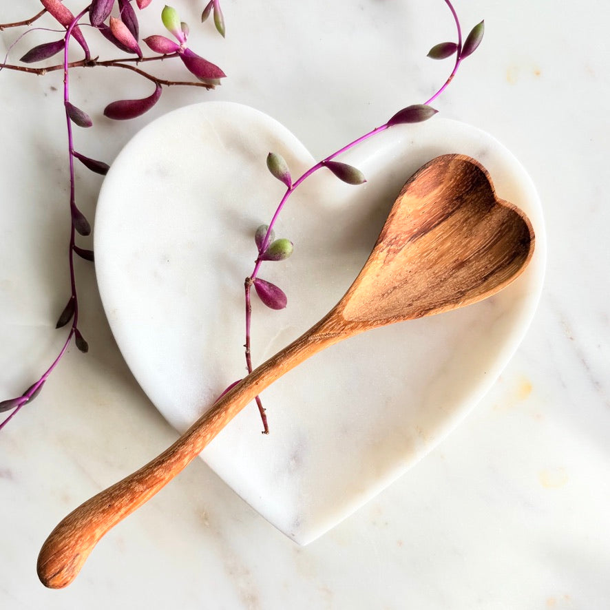 Stone Marble Heart  Dish