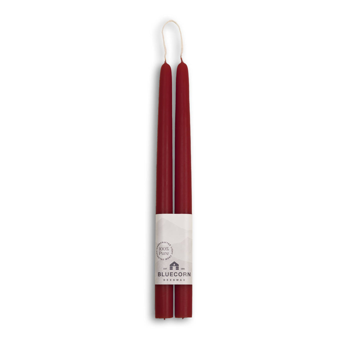 12" Beeswax Taper Candles