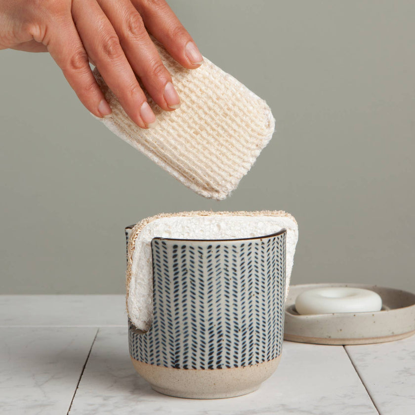 Herringbone Ceramic Sponge Holder