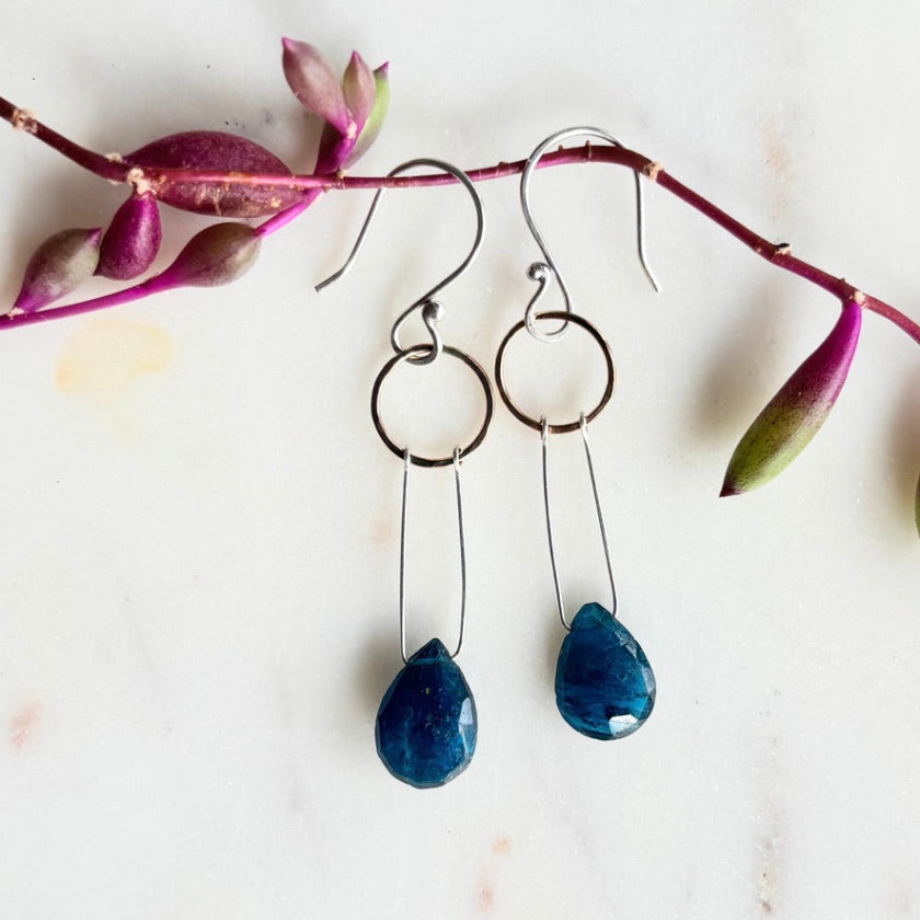 Solstice Earrings-Apatite