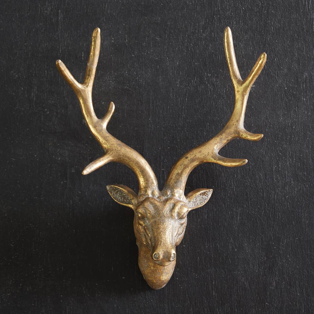 Retro Deer Head Wall Sculpture