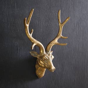 Retro Deer Head Wall Sculpture