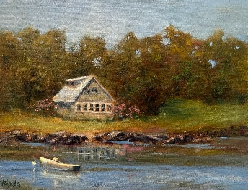 At Water&#39;s Edge -Oil Painting 11x14