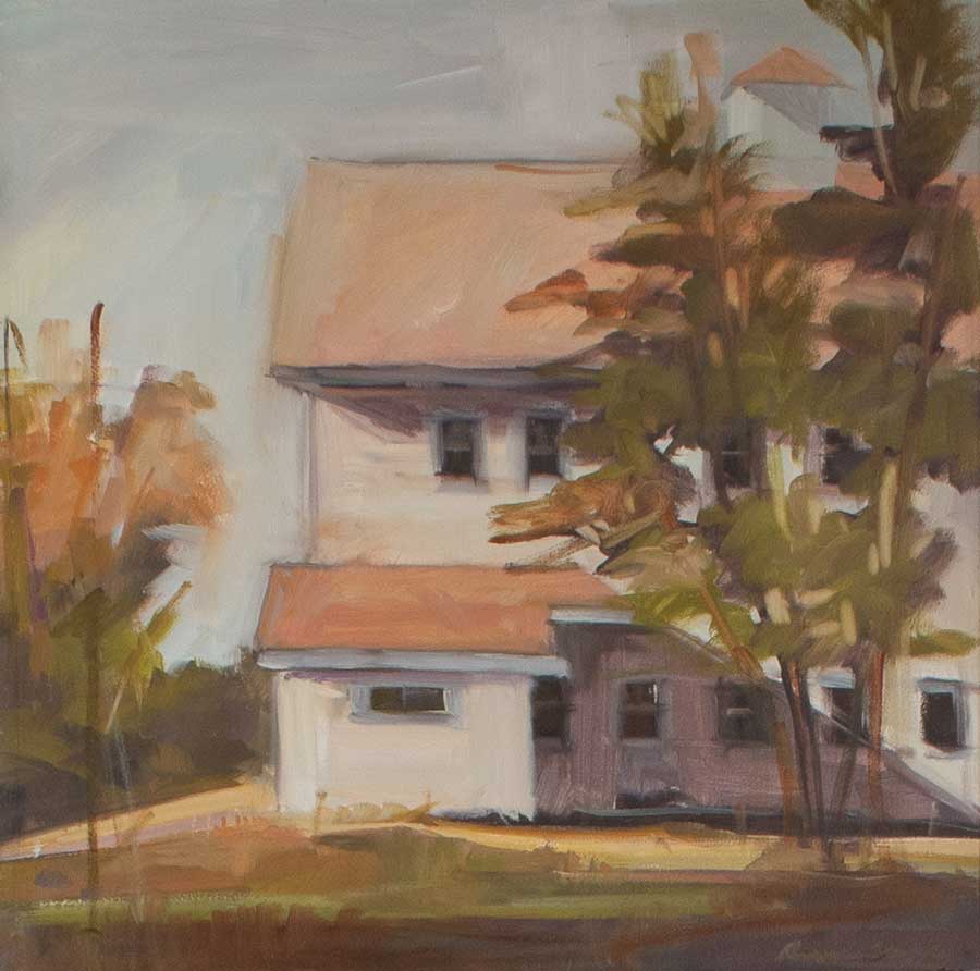Old Horse Barn -Oil Painting 12x12