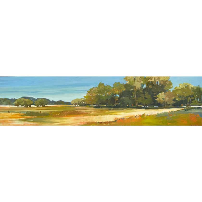 Meetinghouse Way Meadow -Oil Painting 12x48