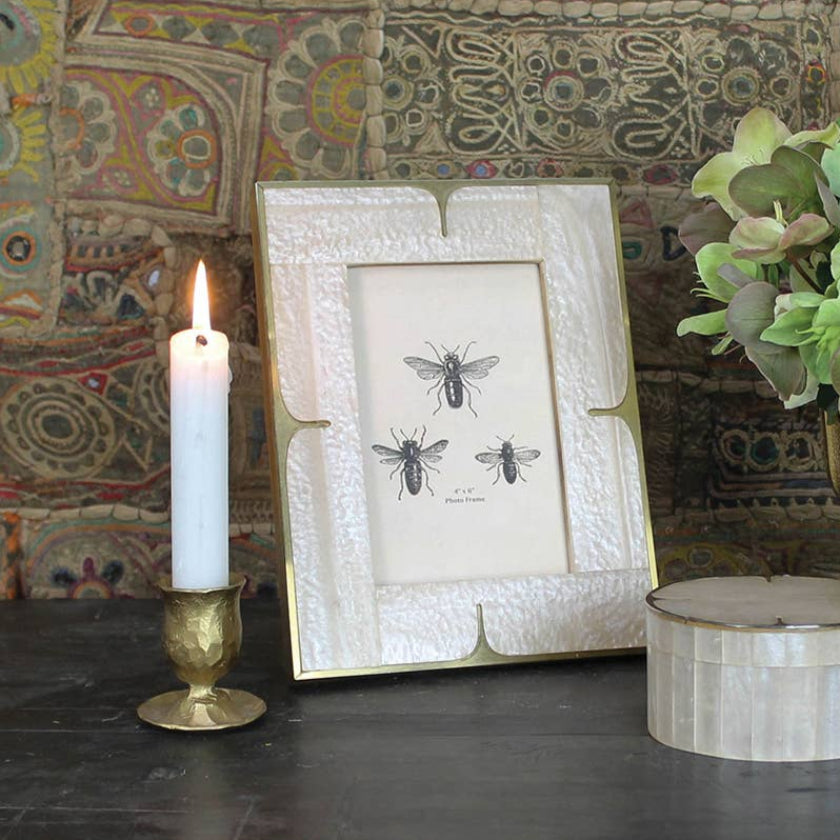 Brass Tulip Taper Holder