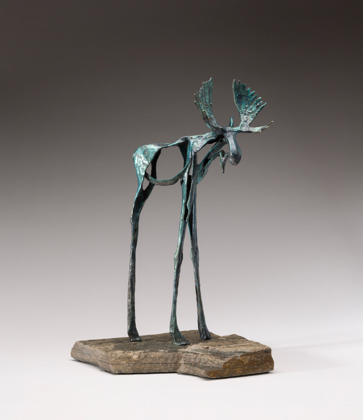 Chief- Bronze Moose Sculpture
