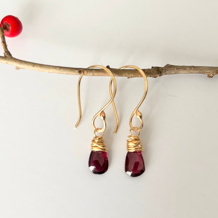 Garnet Earrings