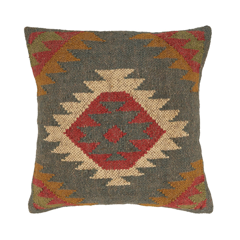 Decorative pillow with geometric pattern 