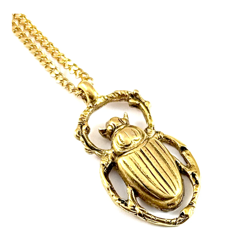 Vintage Beetle Necklace