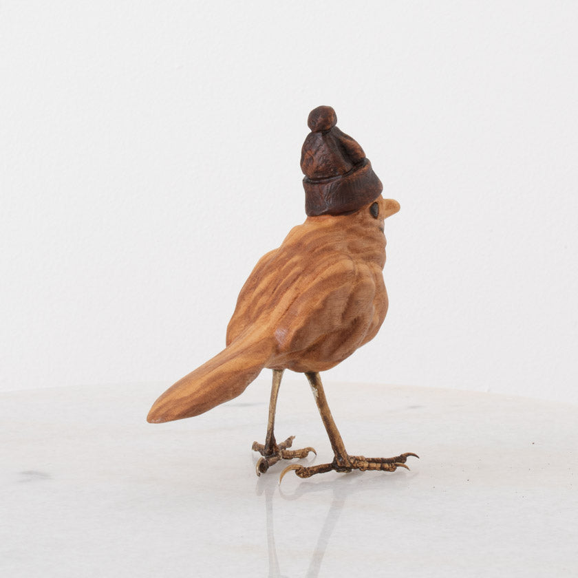Snow Birds -Hardwood Bird Sculpture