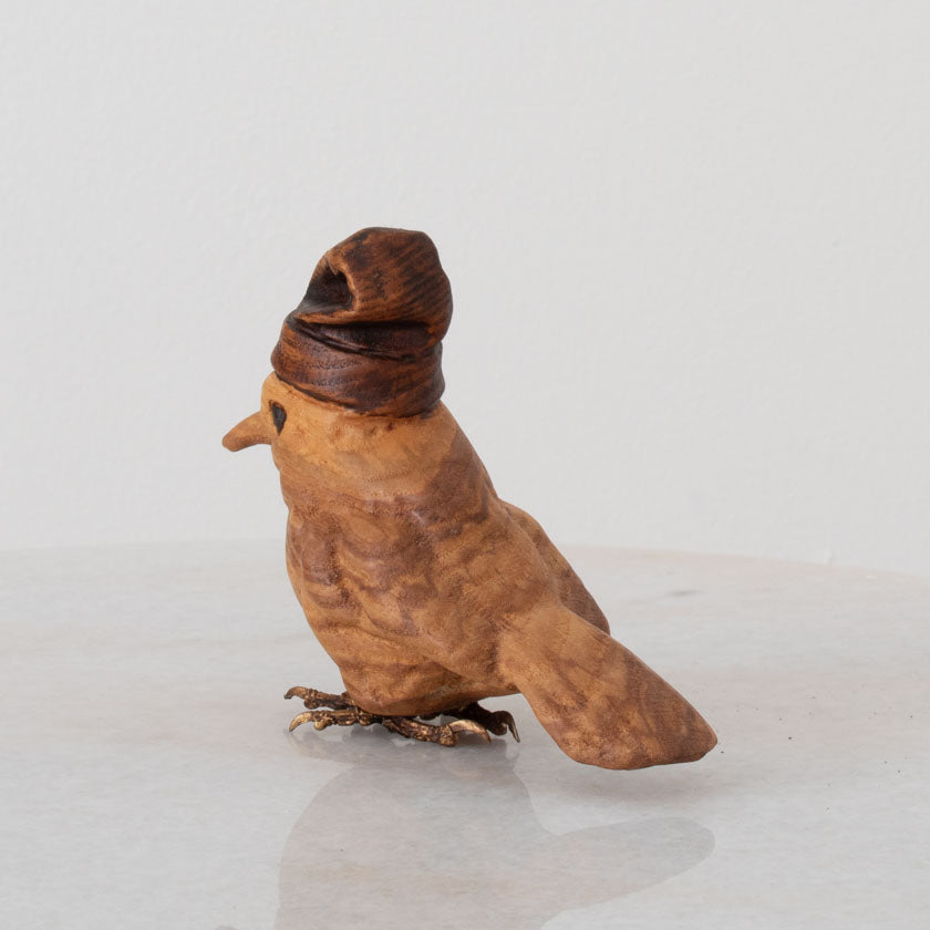 Snow Birds -Hardwood Bird Sculpture