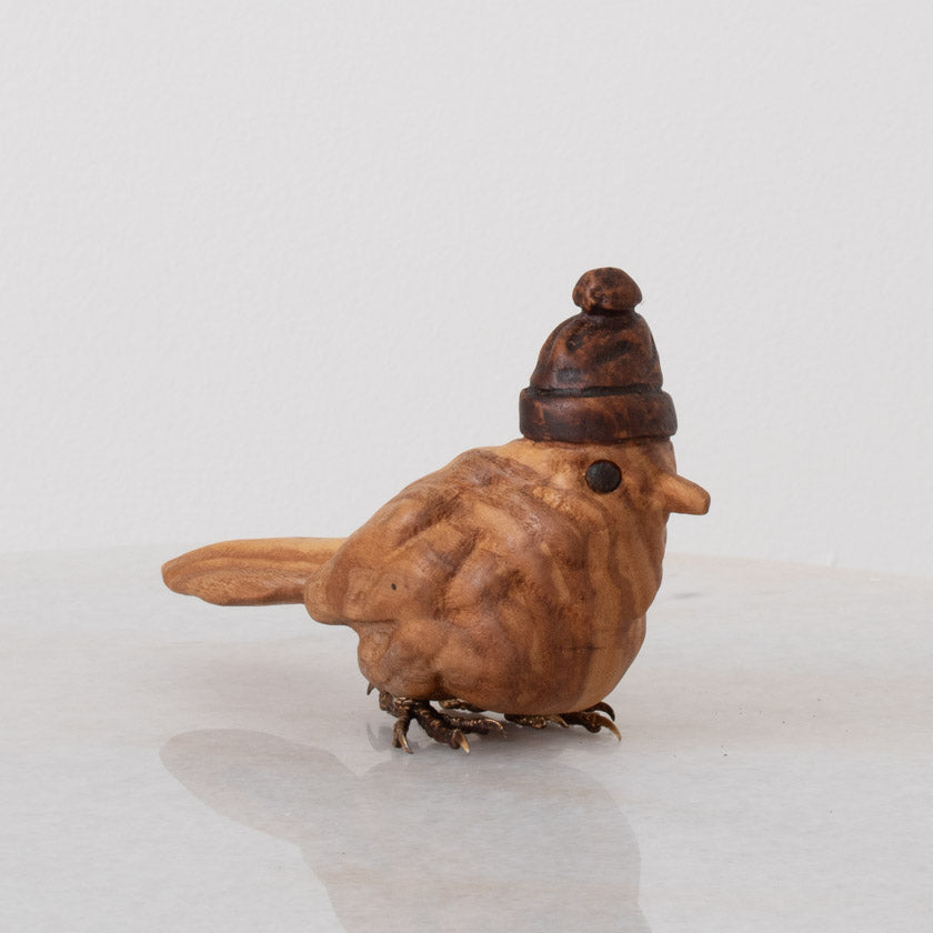 Snow Birds -Hardwood Bird Sculpture