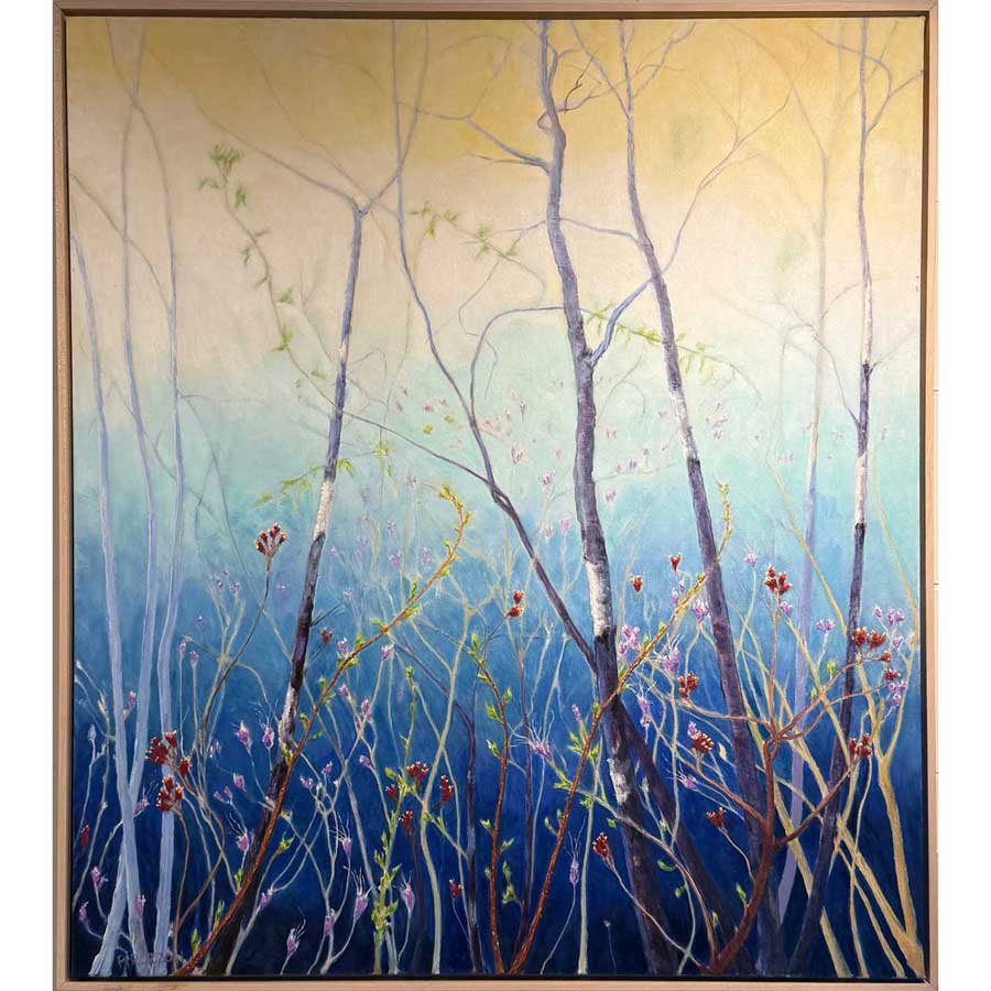 Wild Rhododendrons #3 -Oil Painting 40x36