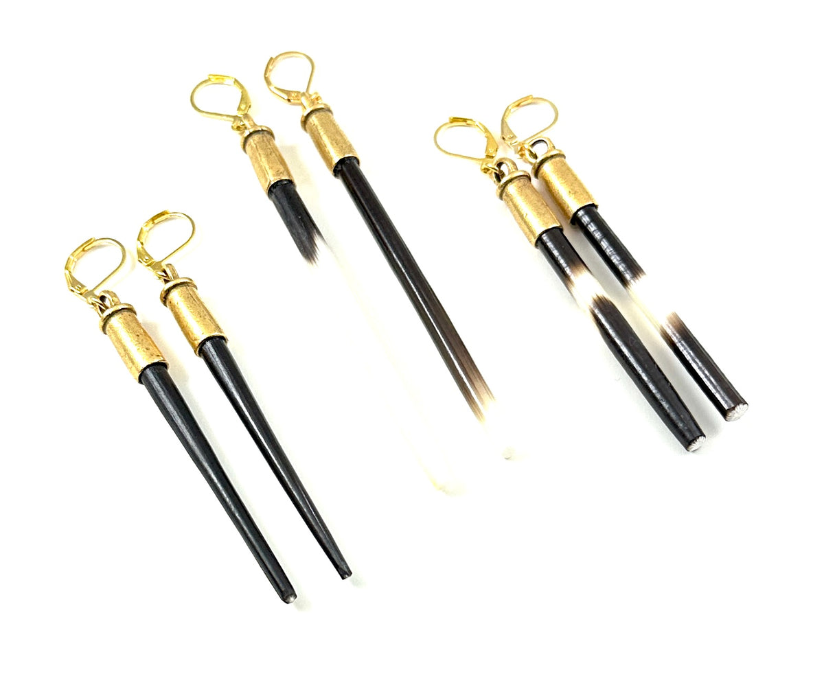 New Porcupine Quill  Earrings