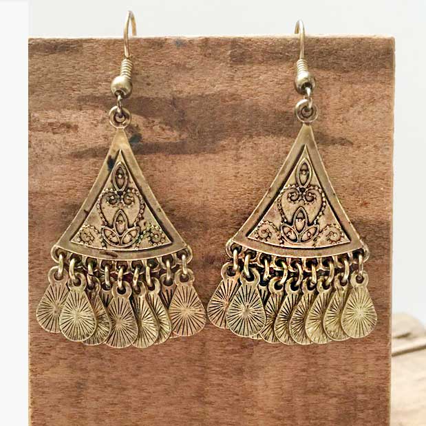 brass fashion earrings