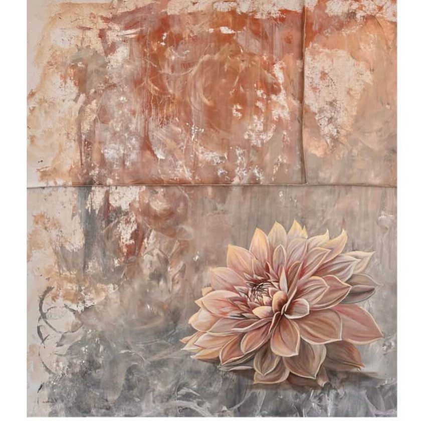 Original mixed media oil painting by Kristin Llamas at DaVallia Gallery