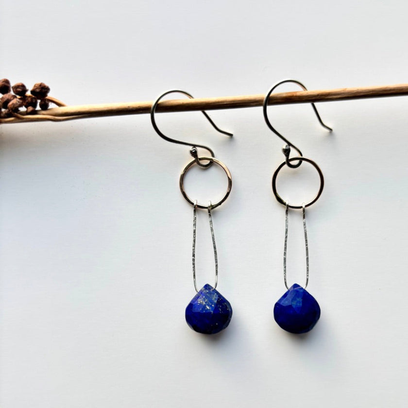 Solstice Earrings- Lapis