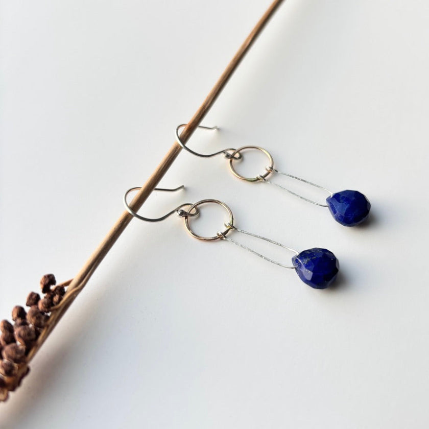 Solstice Earrings- Lapis