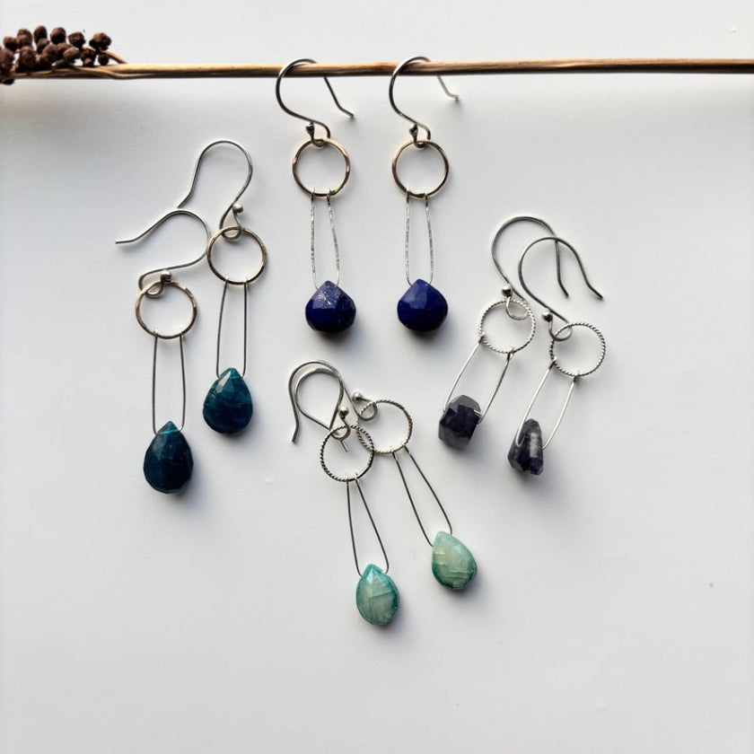 Solstice Earrings- Lapis