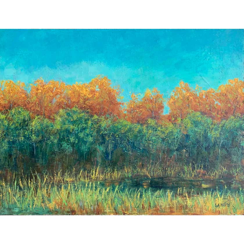 Oil painting by VT artist Laurie Alberts at DaVallia