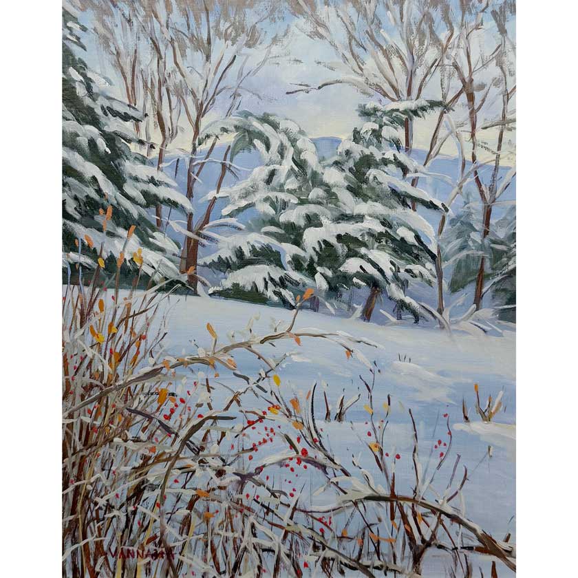 Dancing Trees -Oil Painting 14x12