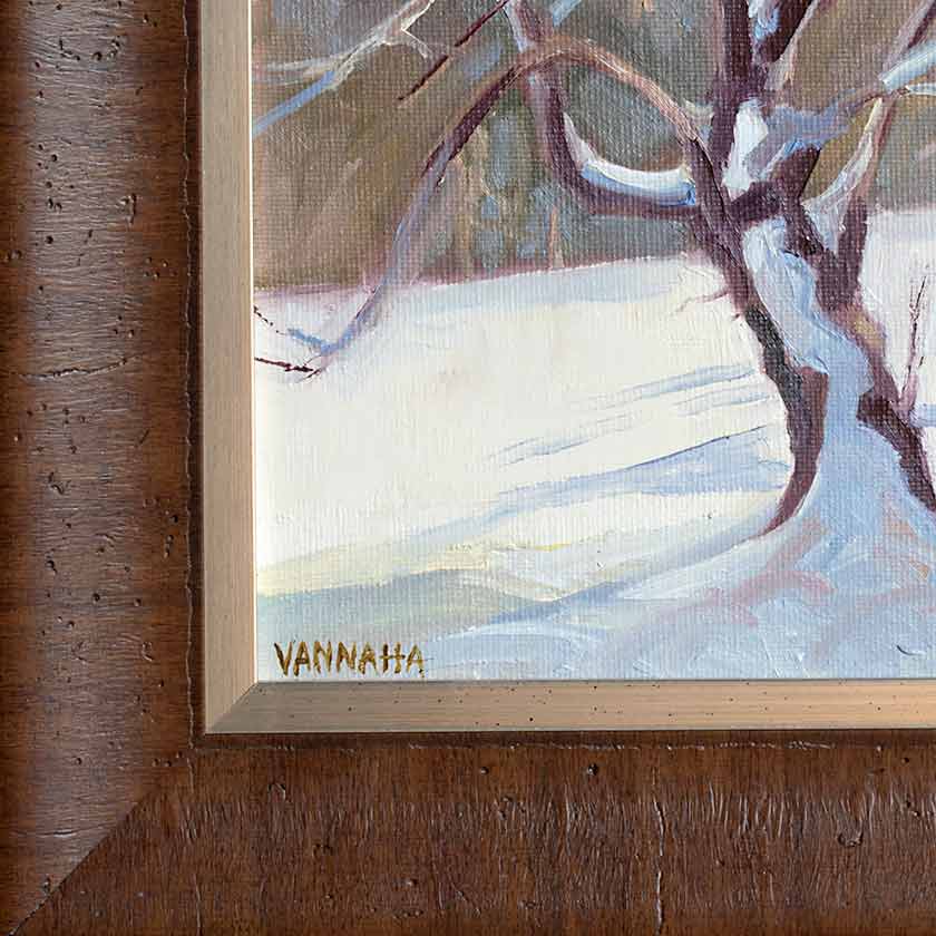 Winter Coat -Oil Painting 10x8