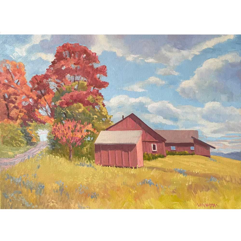 Hilltop Peak Colors -Oil Painting 18x24