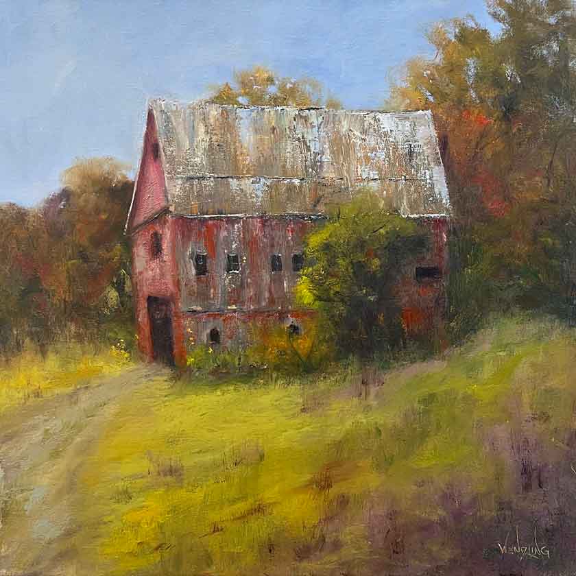 VT barn painting by artist Marilyn Wendling