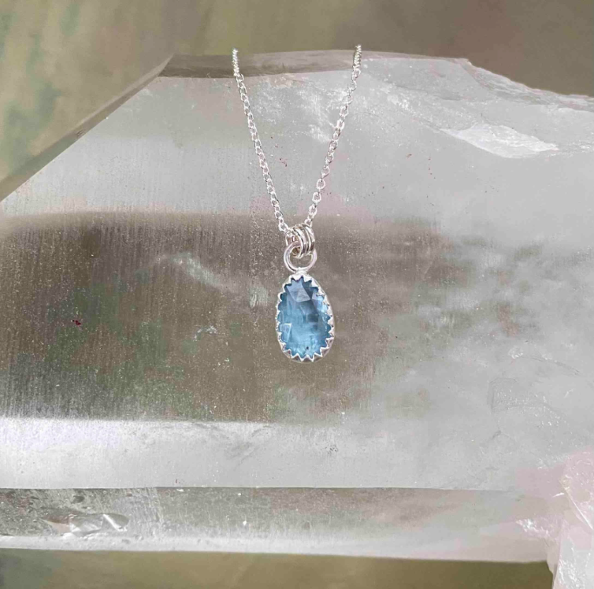 Monet Aquamarine Necklace