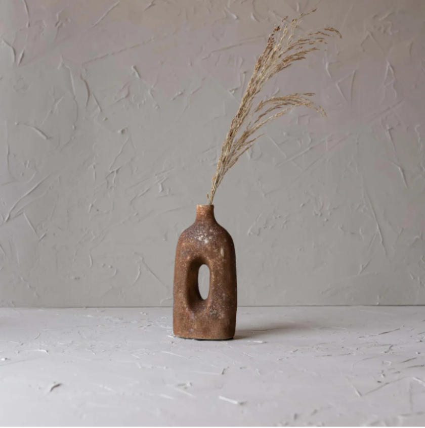 Rust textured vase