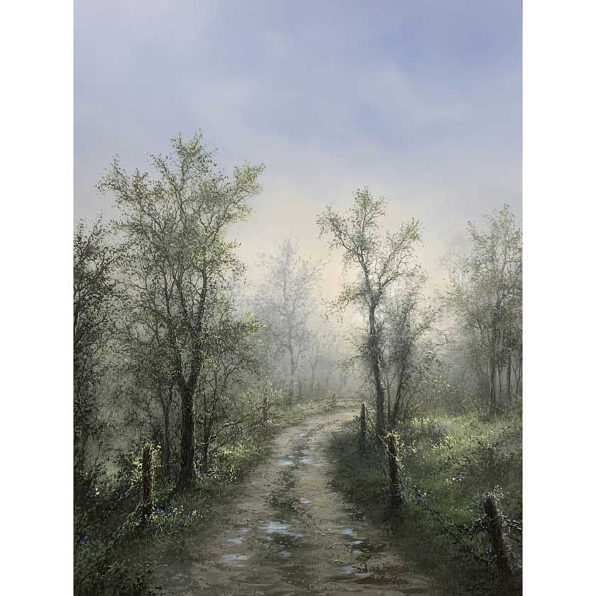 Realism Vermont landscape oil painting by Sanh Ho Han