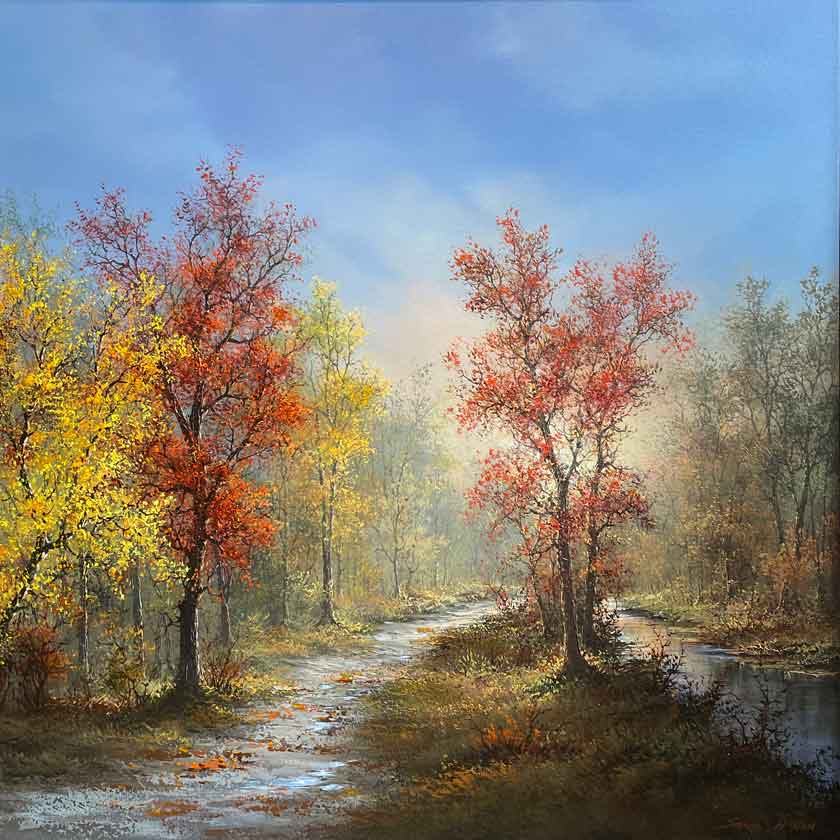 Vermont landscape oil painting by Sanh Ho Han