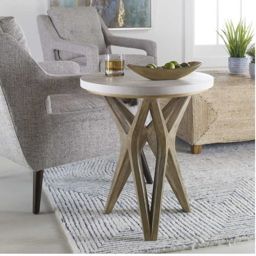 Limestone Side Table