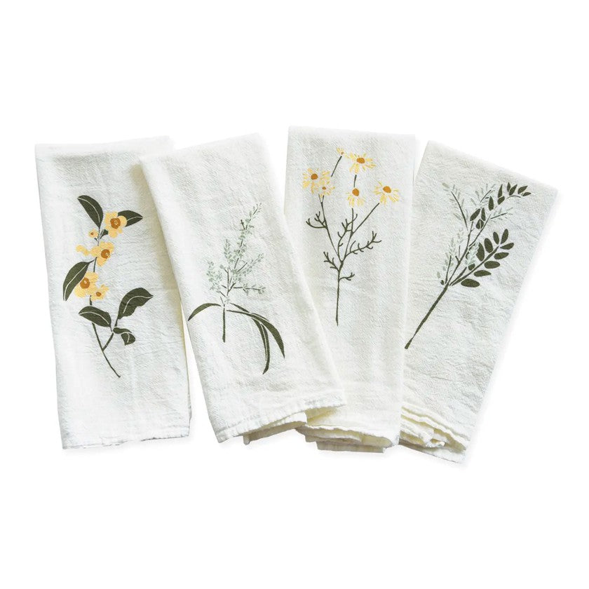 Herbal Tea Garden Napkins - Set of Four